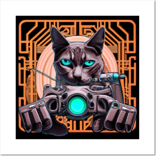 Cyberpunk Kitty Posters and Art